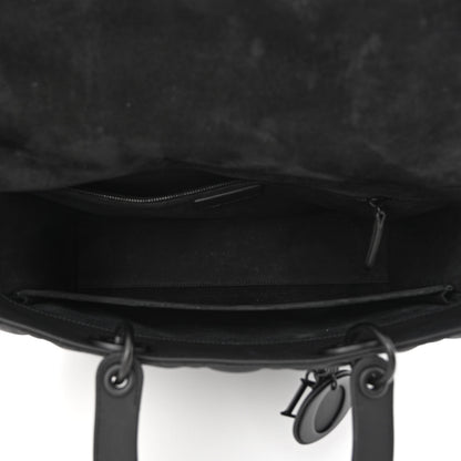 Christian Dior Ultra Matte Calfskin Cannage Large Lady Dior Black 5 of 10