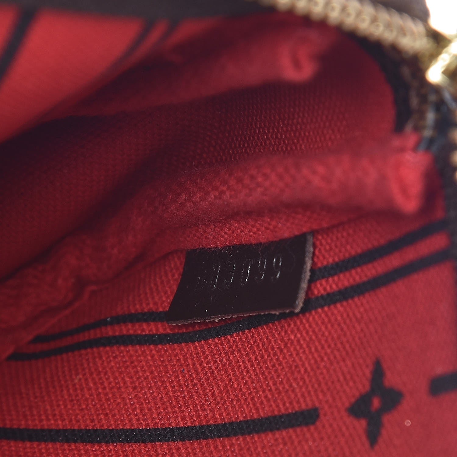 Louis Vuitton Damier Ebene Complice Trunks and Bags Mini Pochette Accessories Red 4 of 8