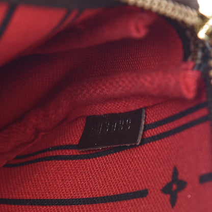 Louis Vuitton Damier Ebene Complice Trunks and Bags Mini Pochette Accessories Red 4 of 8