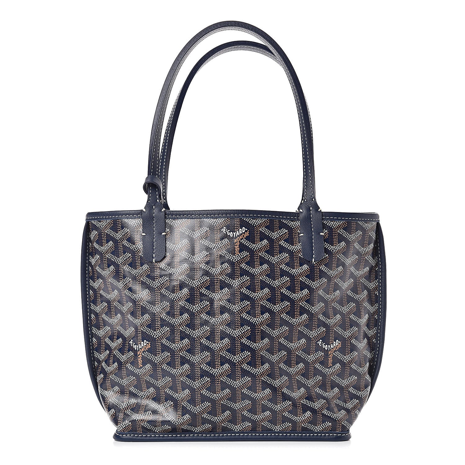 Goyard Goyardine Reversible Mini Anjou Navy 3 of 11