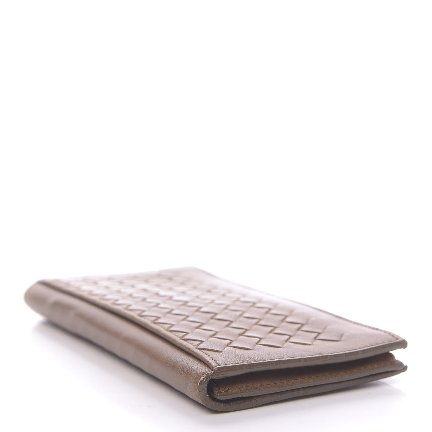 Bottega Veneta Nappa Intrecciato Long Bi-Fold Wallet Noce 4 of 6