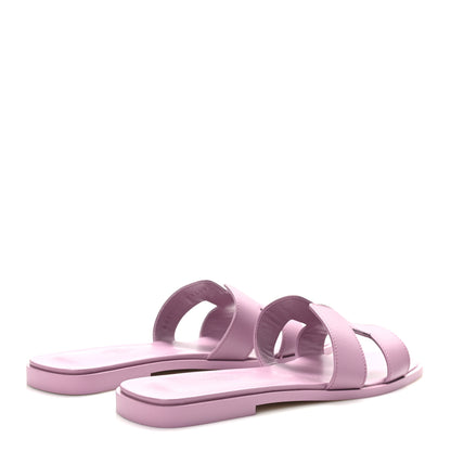 Hermes Box Calfskin Oran Sandals 39 Bruyère 5 of 9