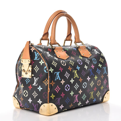 Louis Vuitton Monogram Multicolor Speedy 30 Black 5 of 12