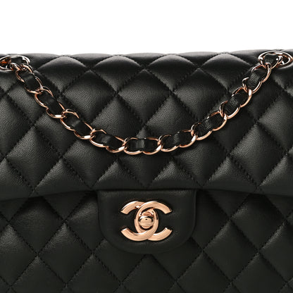 Chanel Lambskin Quilted Small Double Flap Black 7 of 11