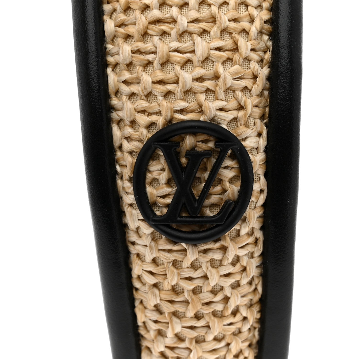 Louis Vuitton Calfskin Raffia Raphia Headband 4 of 5