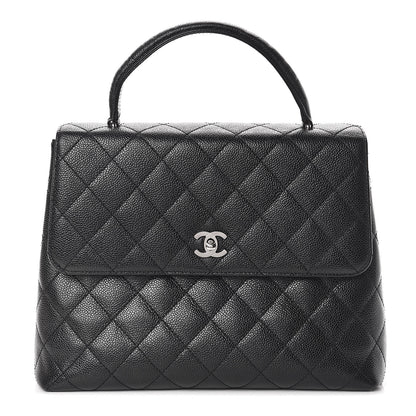 Chanel Caviar Quilted Jumbo Kelly Flap Black 1 of 18