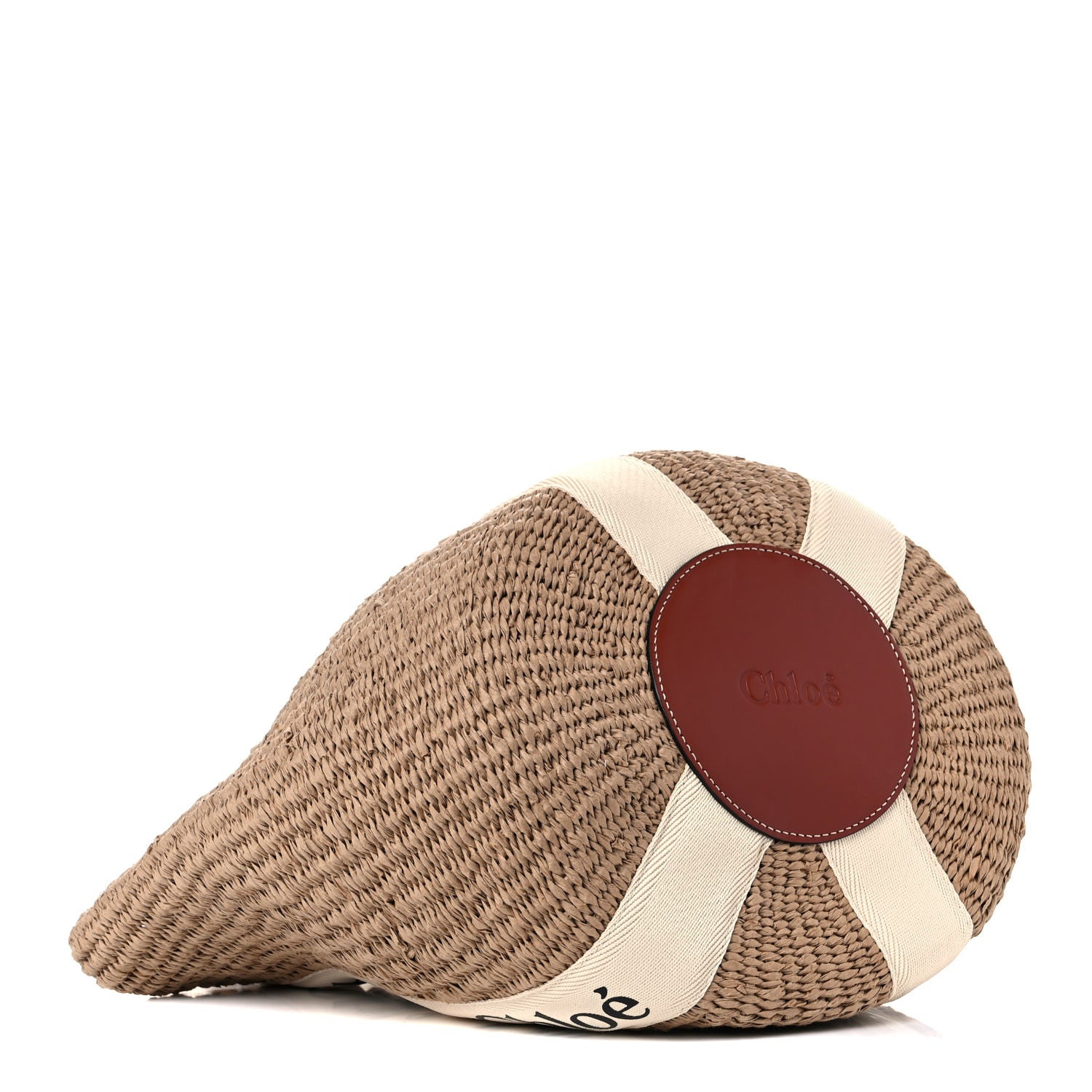 Chloe Raffia Large Woody Tote White 4 of 10