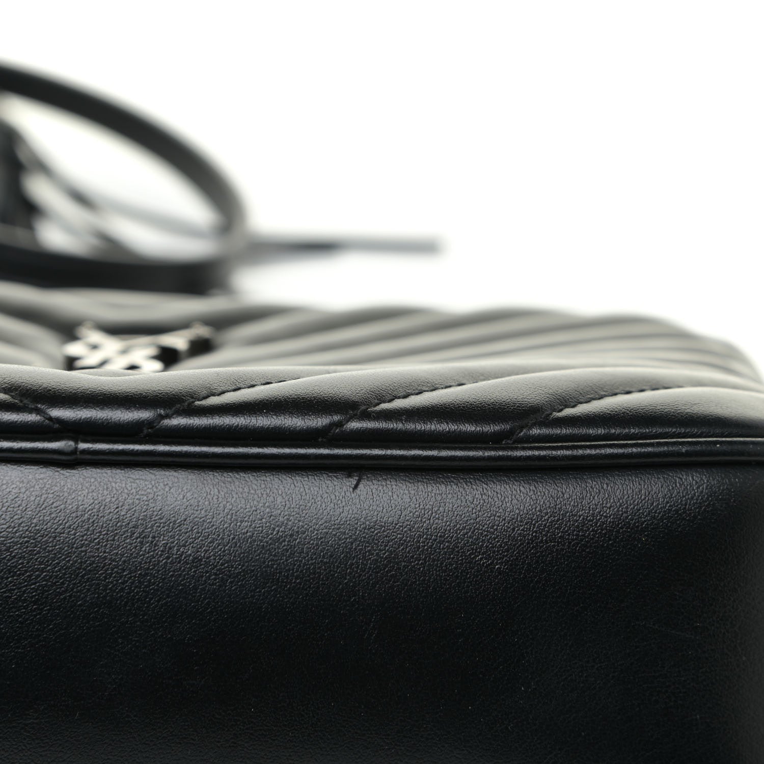 Saint Laurent Calfskin Matelasse Monogram Lou Camera Bag Asphalt 14 of 16