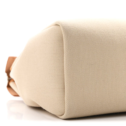 Hermes Toile Militaire Vache Hunter Herbag Zip Retourne PM 31 Beton Naturel Sable 10 of 12