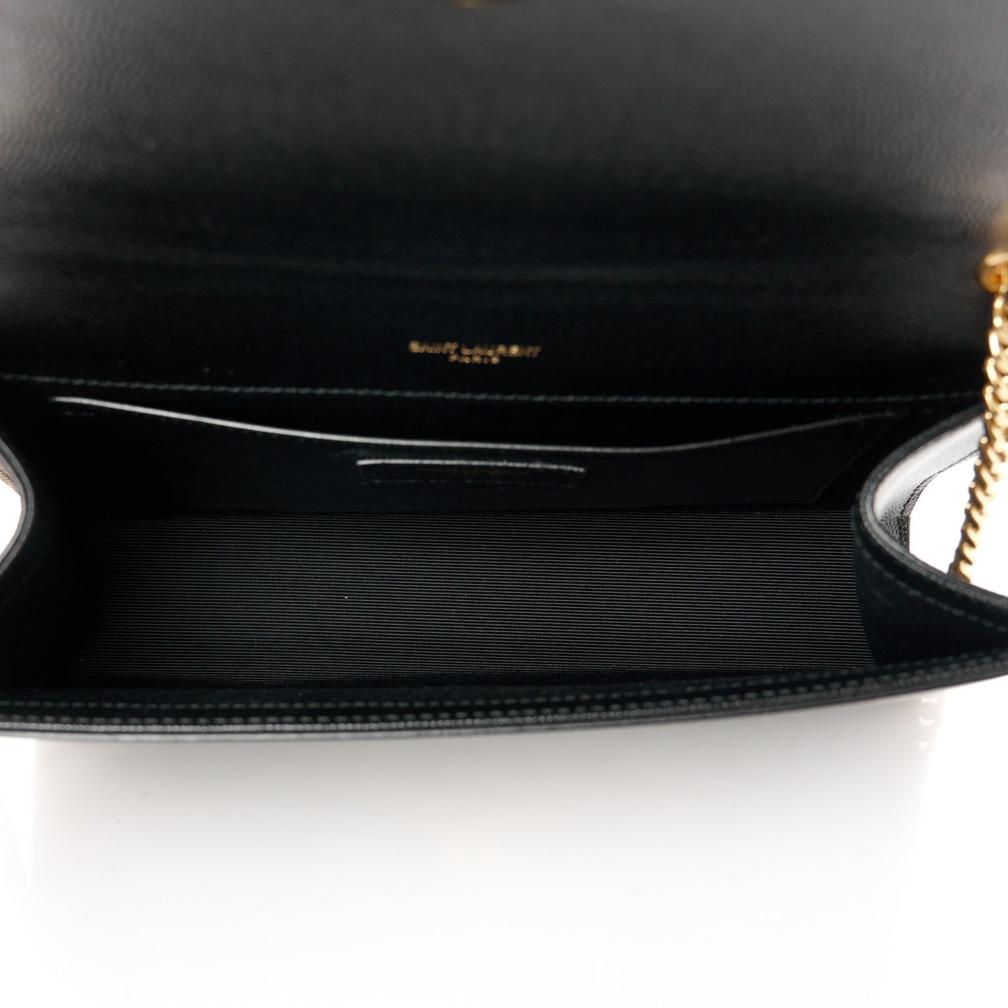 Grain De Poudre Medium Classic Monogram Kate Satchel Black