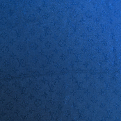 Louis Vuitton Silk Wool Monogram Sunrise Stole Blue 4 of 5