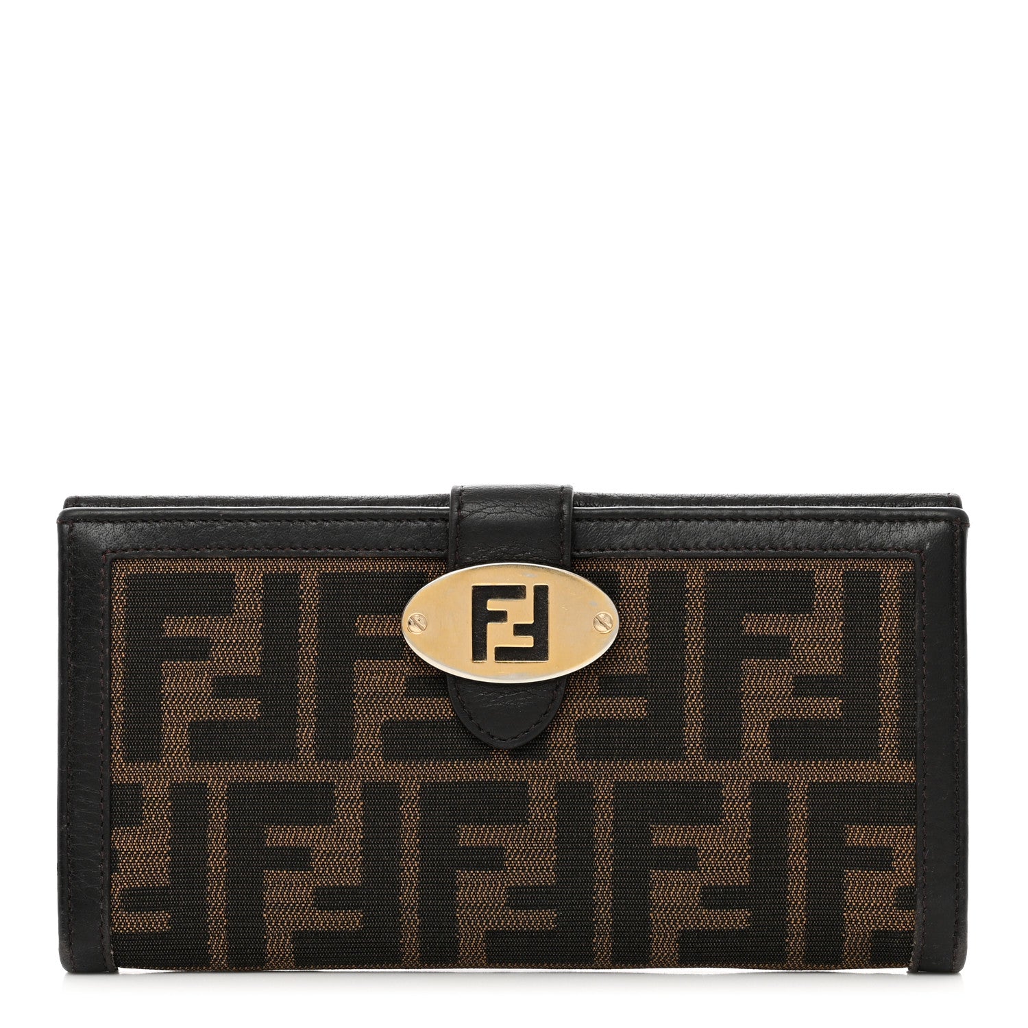 Fendi Zucca Continental Wallet Tobacco 1 of 6