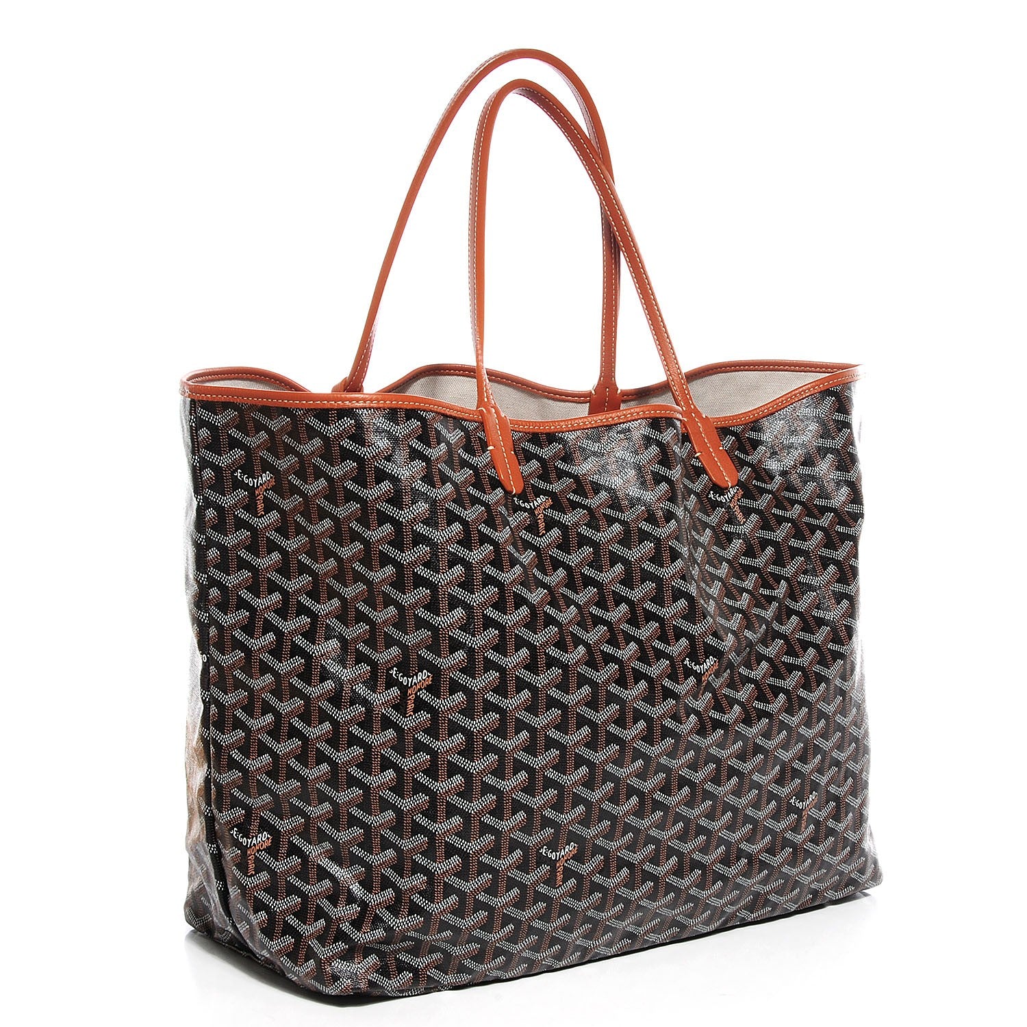 Goyard Goyardine Saint Louis GM Black Gold 3 of 9