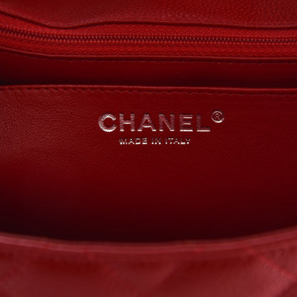 Chanel Caviar Quilted Jumbo Single Flap Red 6 of 11