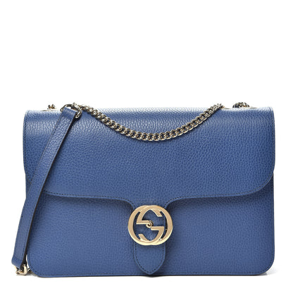 Gucci Dollar Calfskin Interlocking G Shoulder Bag Caspian 1 of 10