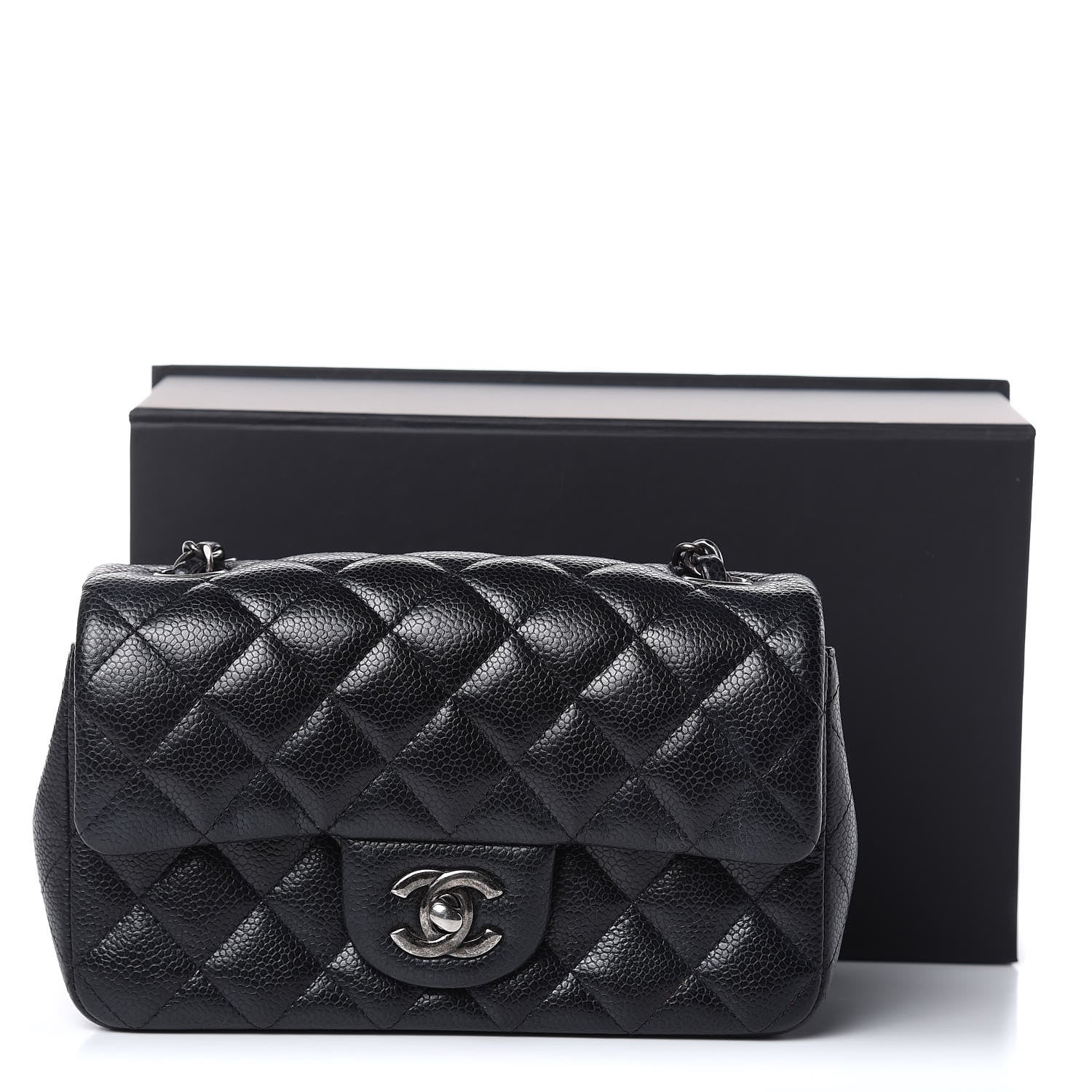Chanel Caviar Quilted Mini Rectangular Flap Black 13 of 13