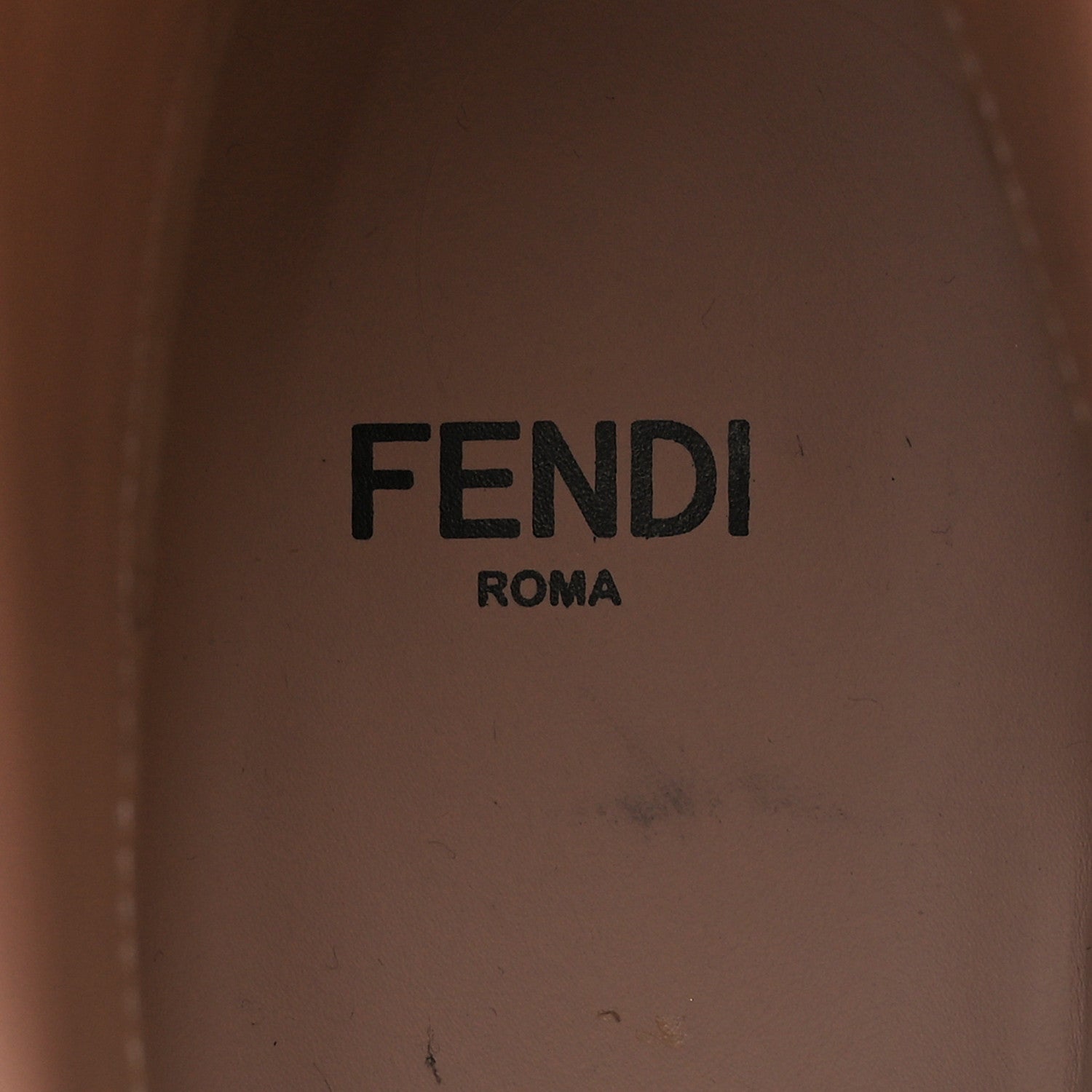 Fendi Calfskin Crocodile Embossed Karligraphy Logo Riding Boots 37 White 7 of 7