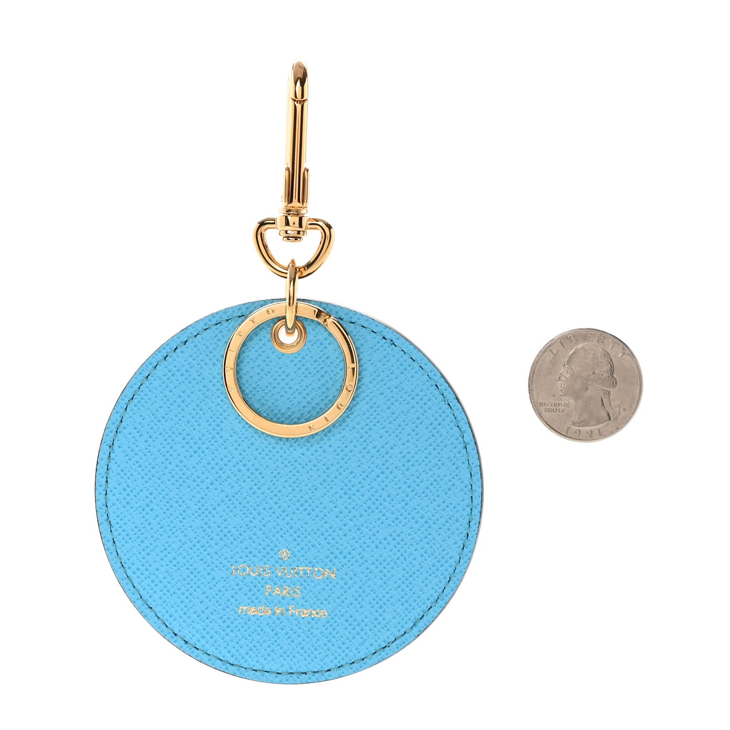 Louis Vuitton Monogram 2022 Christmas Animation Tokyo Bag Charm Key Ring Blue 2 of 4