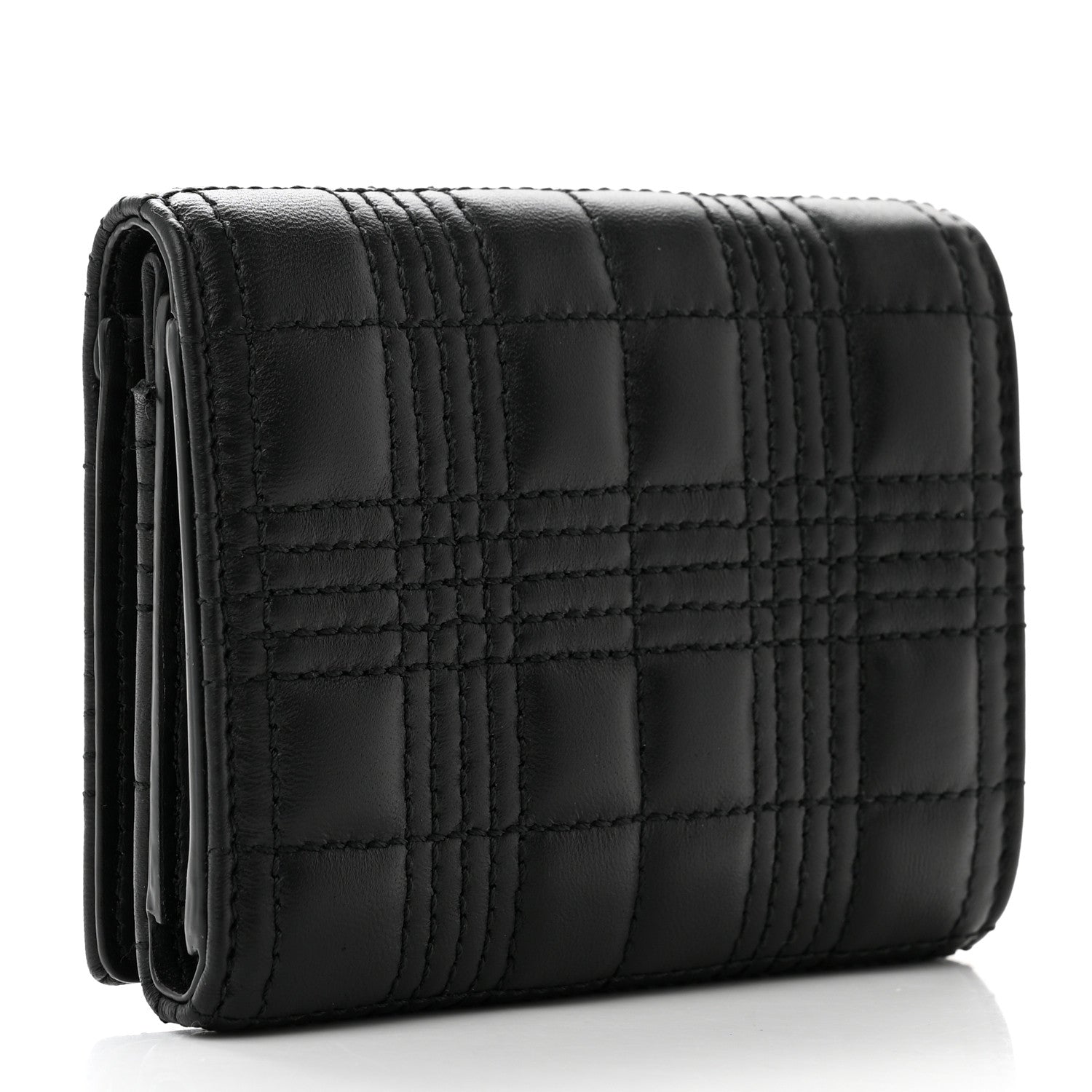Burberry Lambskin Quilted Small Lola Folding Wallet Black 3 of 7