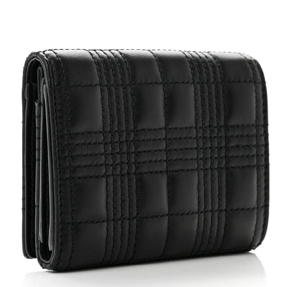 Burberry Lambskin Quilted Small Lola Folding Wallet Black 3 of 7