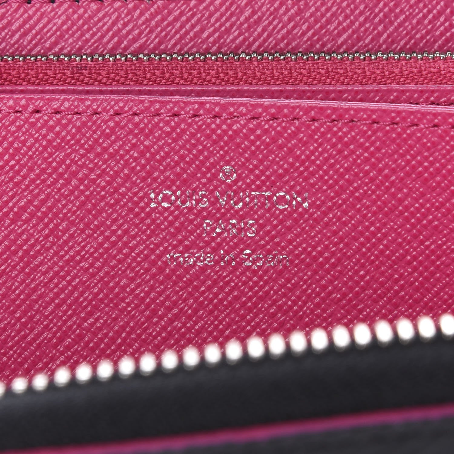 Louis Vuitton Epi Zippy Wallet Black Hot Pink 6 of 9