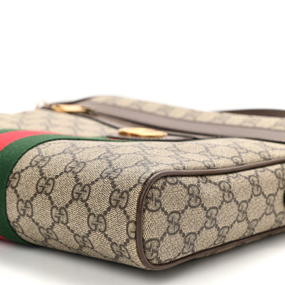 Gucci GG Supreme Monogram Web Medium Ophidia Messenger Bag Brown 10 of 11