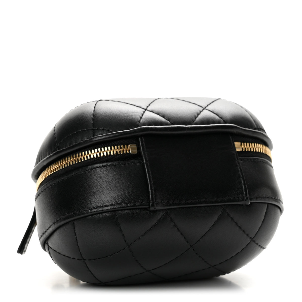 Chanel Lambskin Quilted Small CC Bubble Vanity Case Black 4 of 12