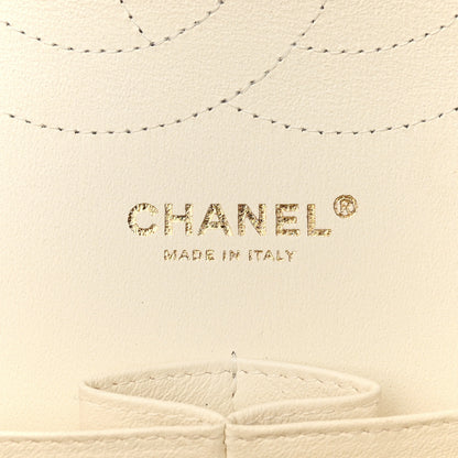 Chanel Caviar Quilted Jumbo Double Flap White 6 of 14