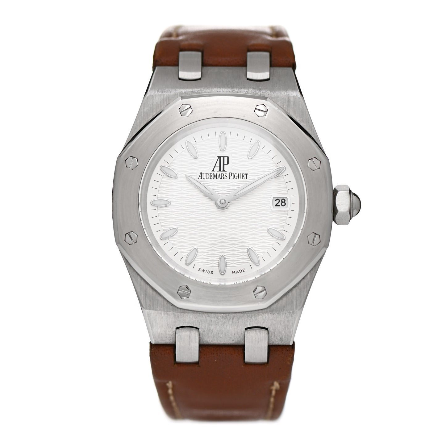 Stainless Steel Calfskin 33mm Royal Oak Lady Quartz Watch 67600ST.OO.D080VS.01