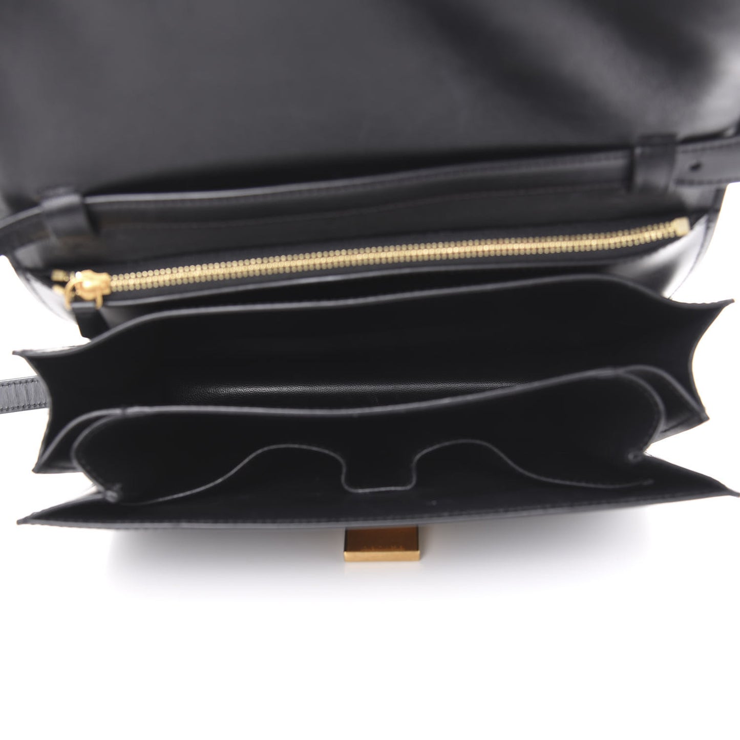 Box Calfskin Medium Classic Box Flap Bag Black