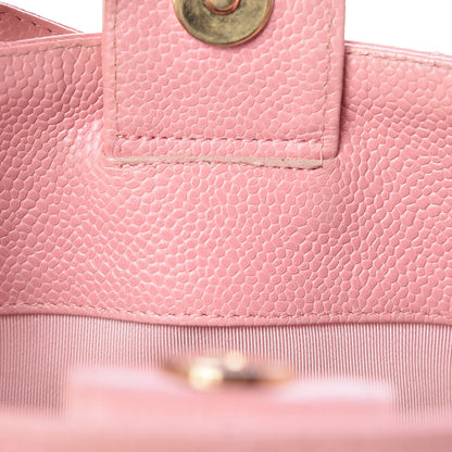 Chanel Caviar Quilted Petit Shopping Tote PST Pink 17 of 17