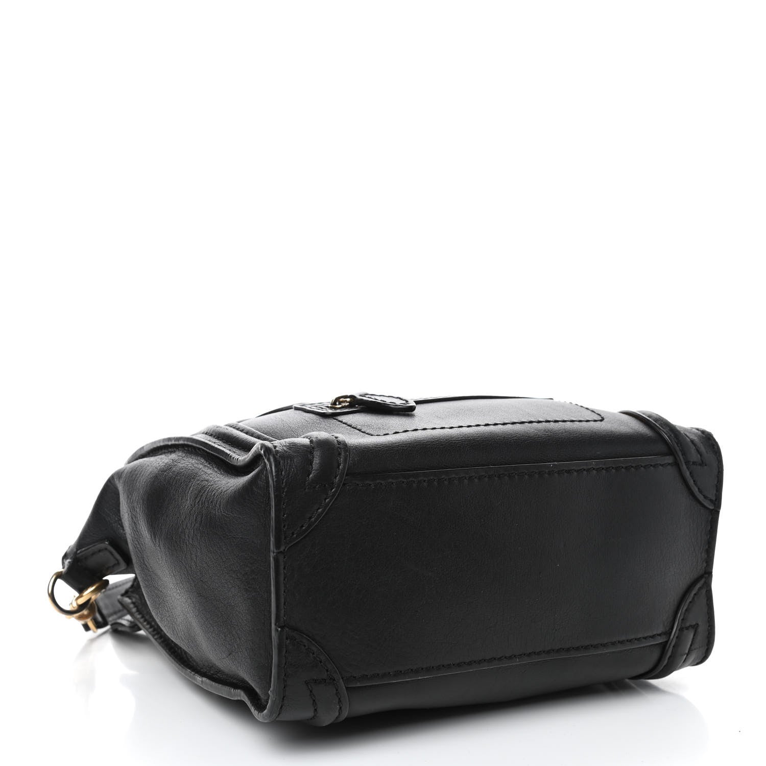 Celine Smooth Calfskin Nano Luggage Black 3 of 4