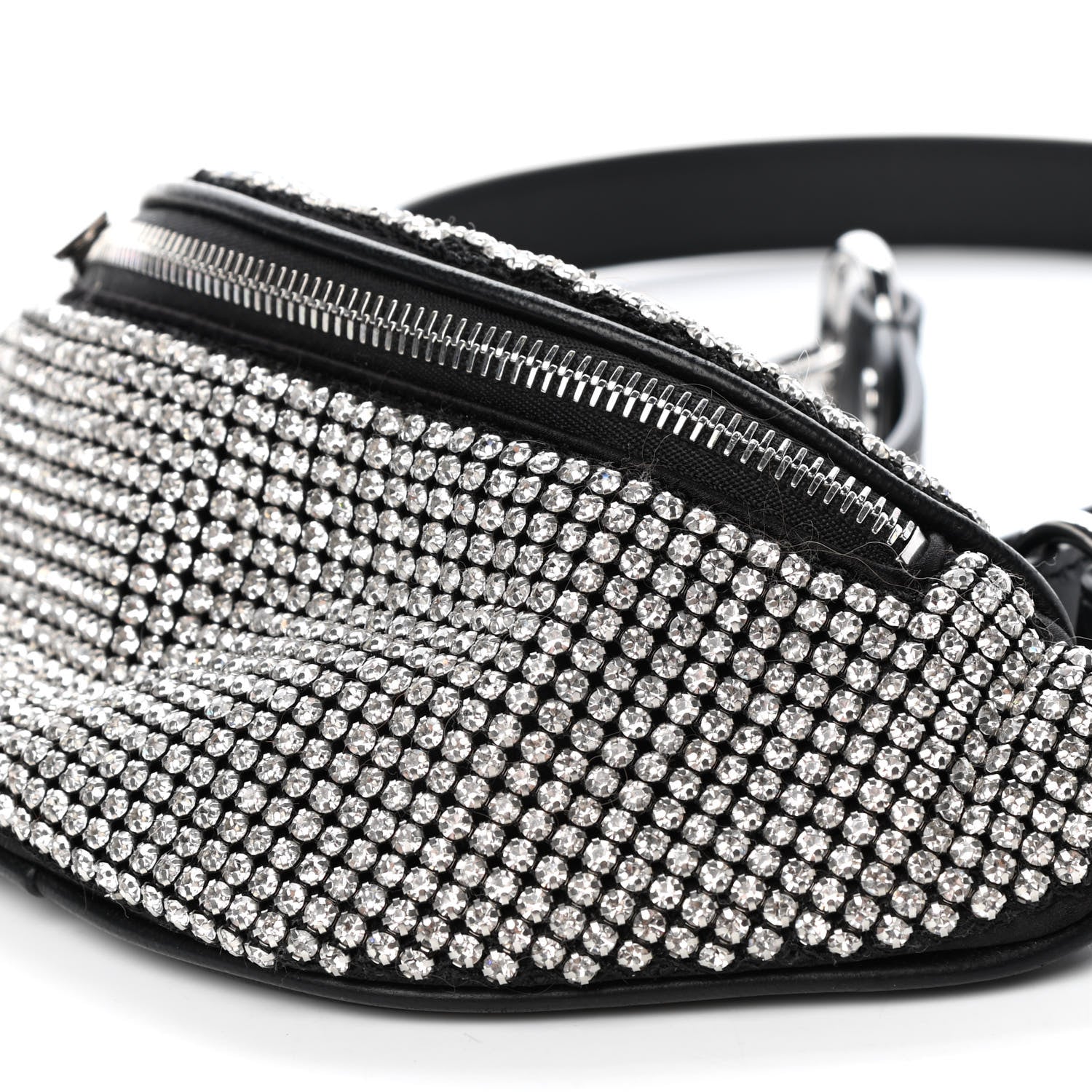 Alexander Wang Rhinestone Mesh Mini Attica Belt Bag Black 8 of 8