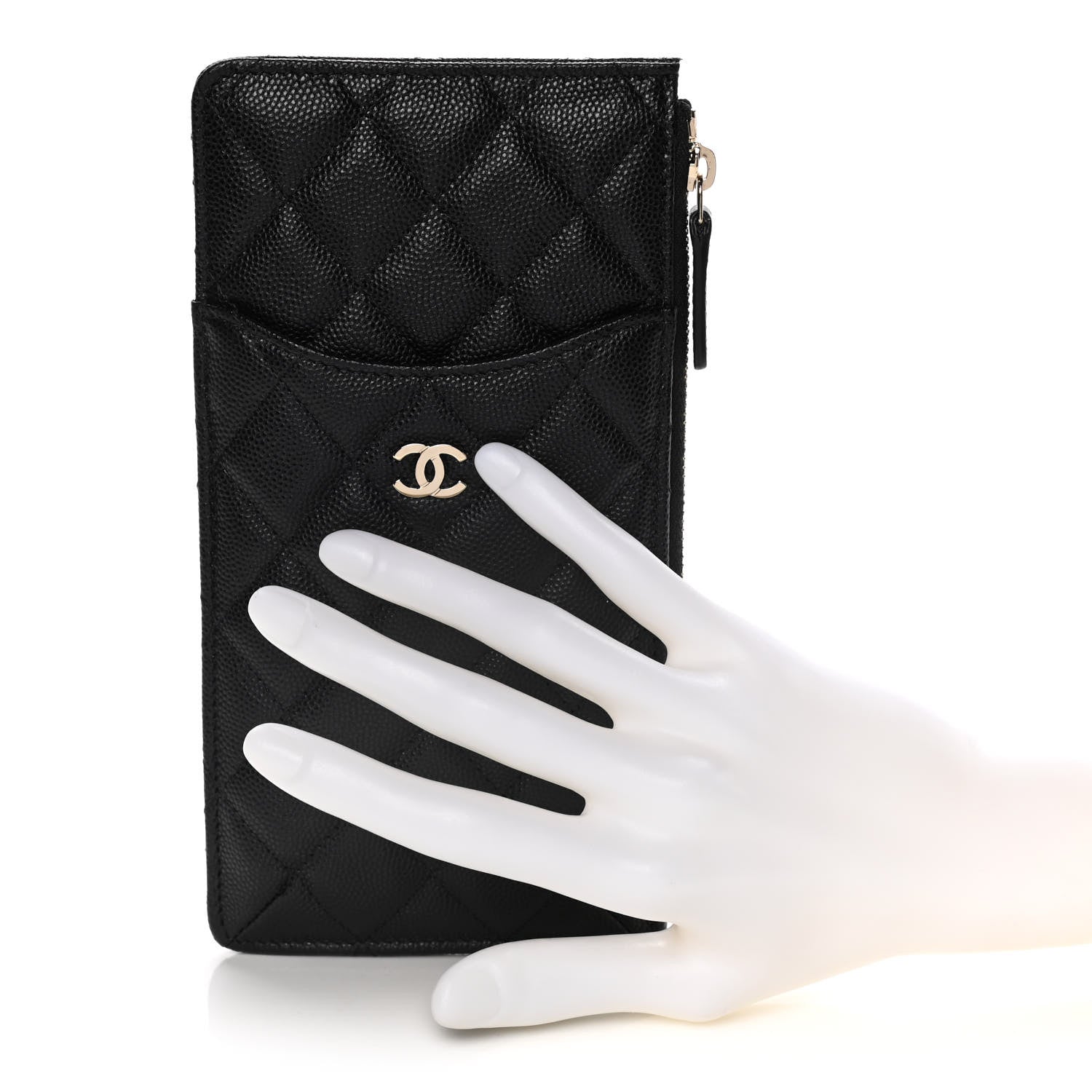 Chanel Caviar Quilted Classic iPhone Pouch Black 2 of 9