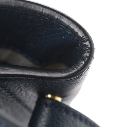 Burberry Grainy Calfskin Small Elmstone Hobo Navy 16 of 16