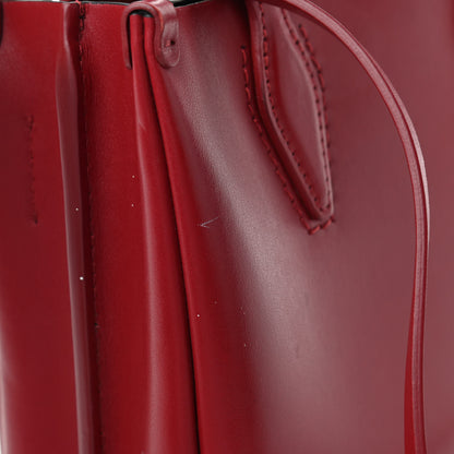 Lanvin Calfskin Perforated Logo Tote Red 9 of 9