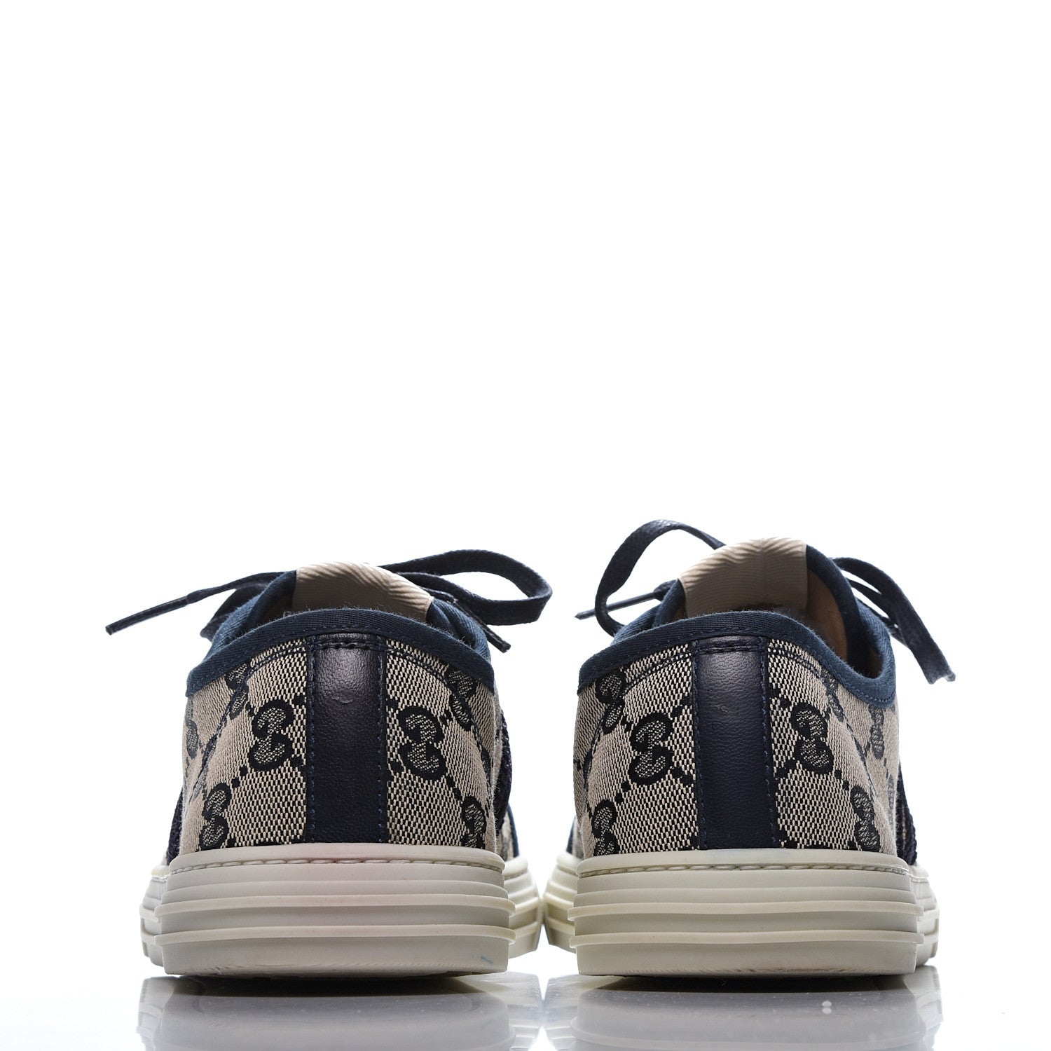 Gucci Monogram Web Sneakers 39.5 Navy Blue 7 of 10