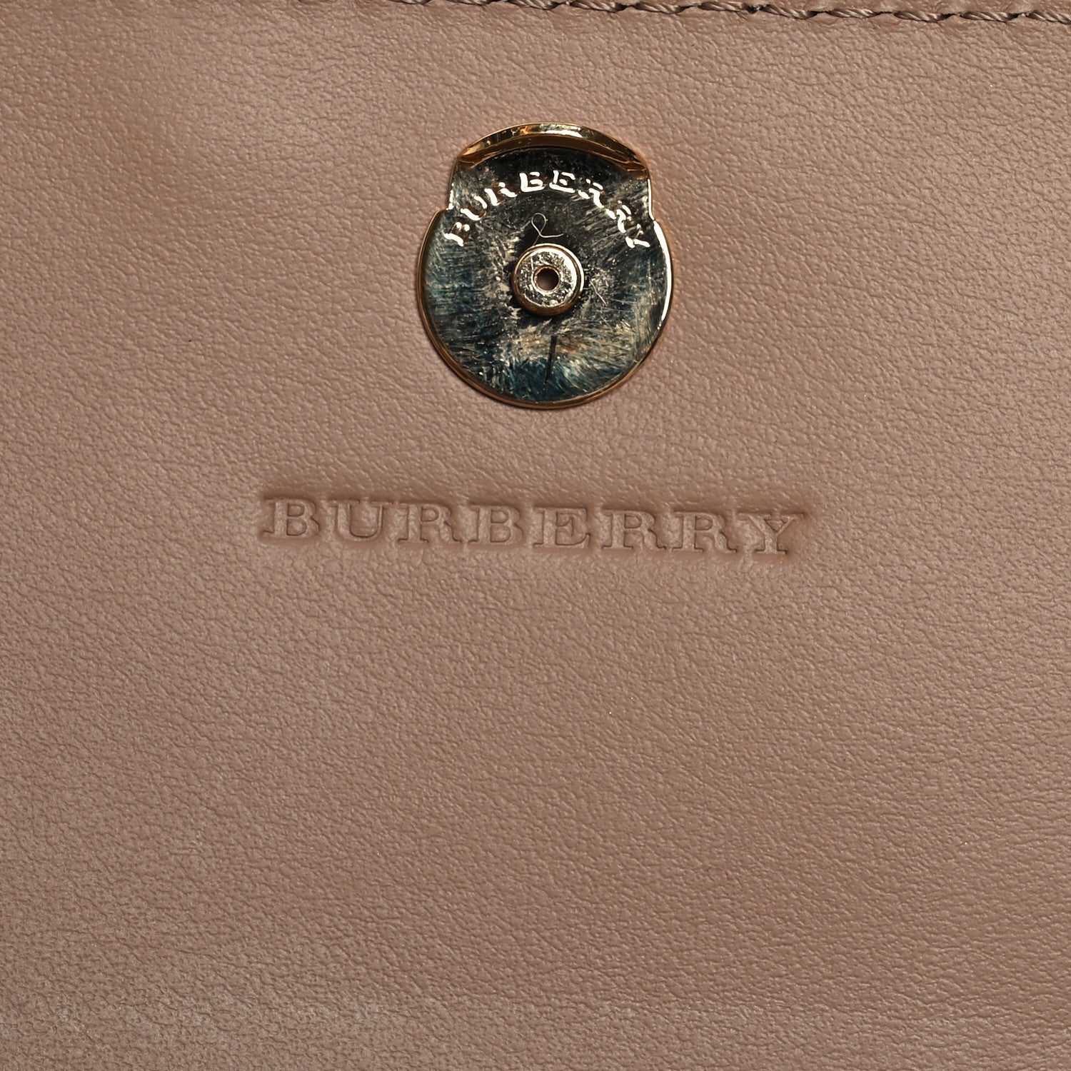 Burberry Haymarket Check Henley Wallet On Chain Mid Camel 7 of 11