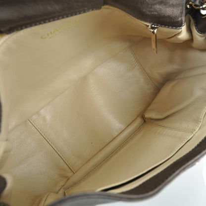 Chanel Luxe Ligne Flap Bag Bronze 7 of 13