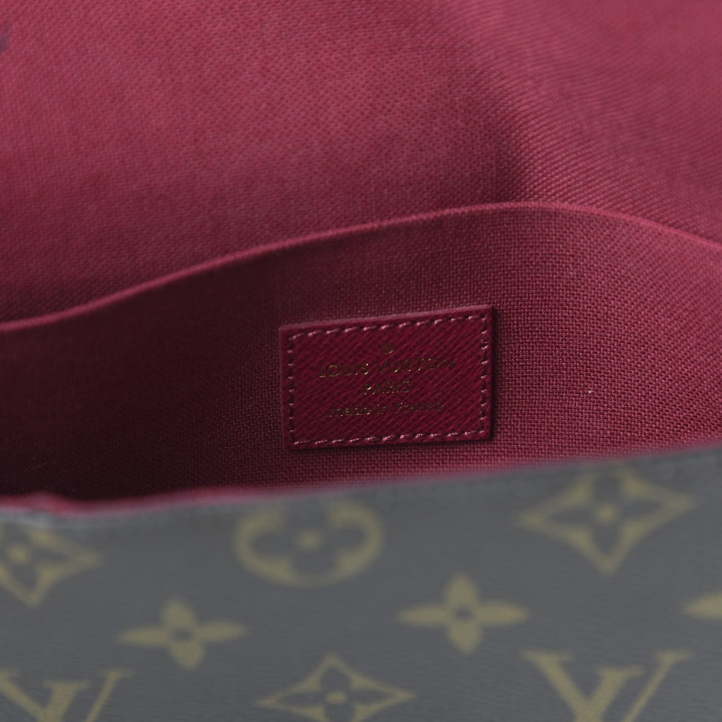 Monogram Pochette Felicie Chain Wallet Fuchsia