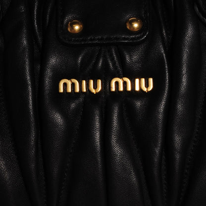 Miu Miu Nappa Matelasse Tote Nero Black 5 of 8