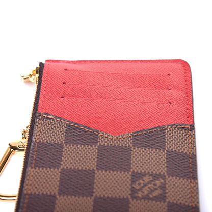 Louis Vuitton Damier Ebene Recto Verso Card Holder Red 10 of 11