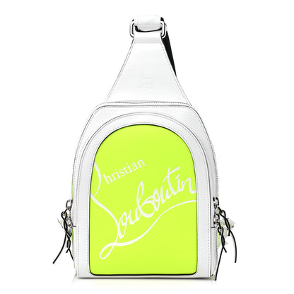 Christian Louboutin Calfskin Loubifunk Crossbody White Fluo 1 of 10