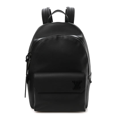 Louis Vuitton Grained Calfskin Aerogram Takeoff Backpack Black 1 of 8