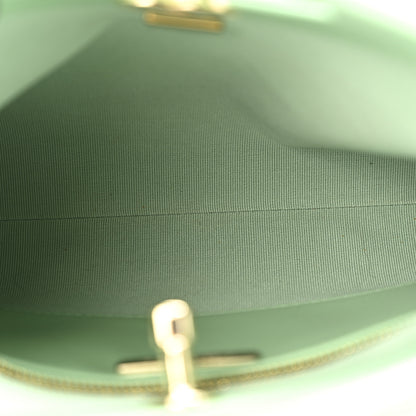 Chanel Shiny Lambskin Quilted Mini 31 Shopping Bag Light Green 5 of 14