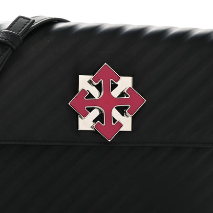 Off-White Calfskin Diagonal Quilted Jitney 2.0 Crossbody Bag Black 8 of 10