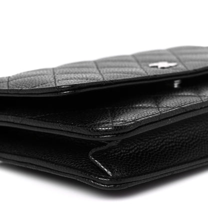 Chanel Caviar Quilted Wallet on Chain WOC Black 9 of 11