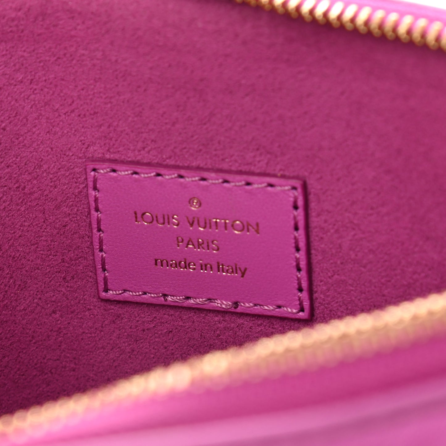 Lambskin Embossed Monogram Coussin BB Orchid