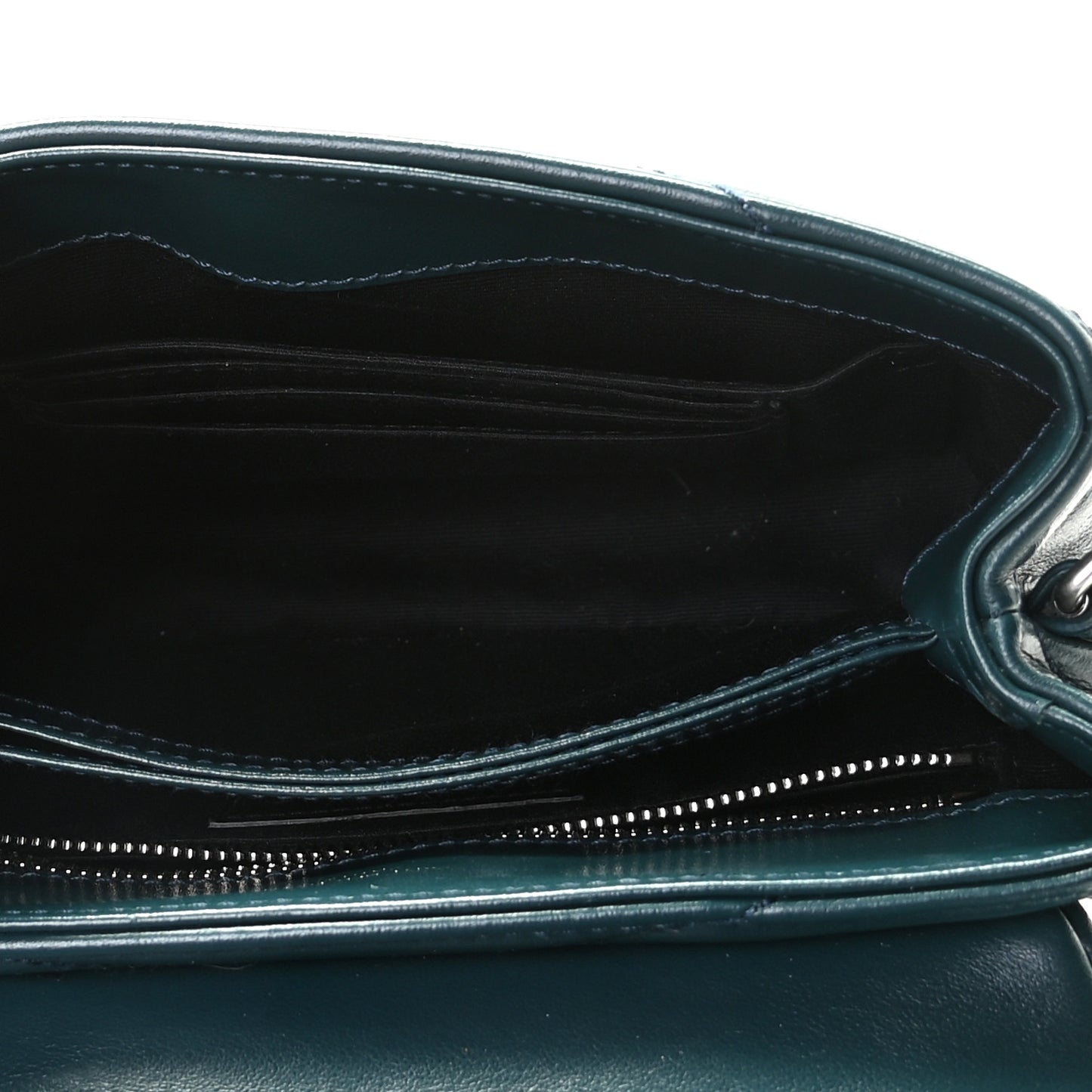 Calfskin Y Quilted Monogram Toy Loulou Satchel Dark Green
