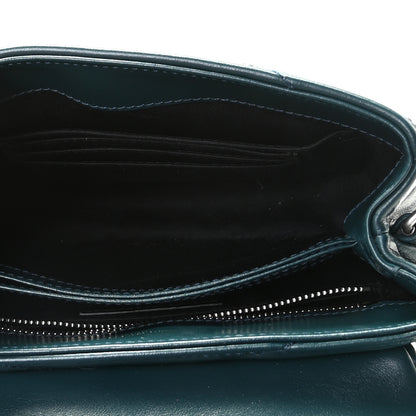 Saint Laurent Calfskin Y Quilted Monogram Toy Loulou Satchel Dark Green 5 of 12